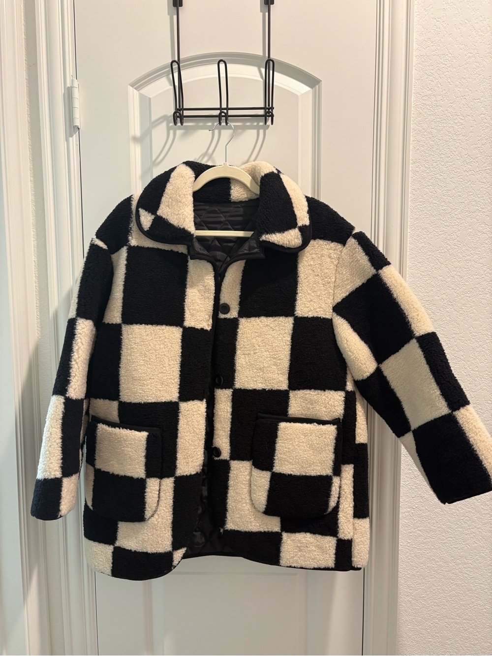 Source Unknown Quilted Checkered Jacket